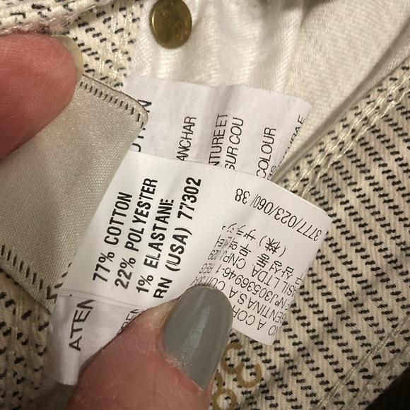 Zara basic denim Z1975 pin striped skinny jeans stretchy size 6 US . Pre owned - Picture 12 of 12